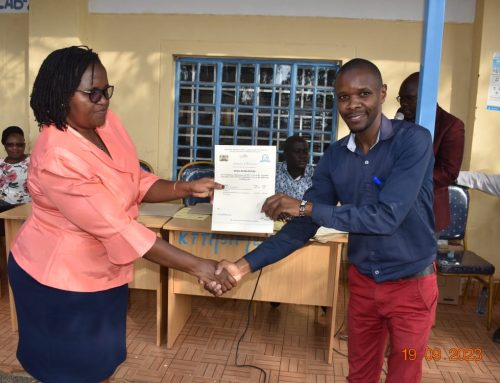 Trainers awarded certificates of recognition for recording exemplary performance in National examinations